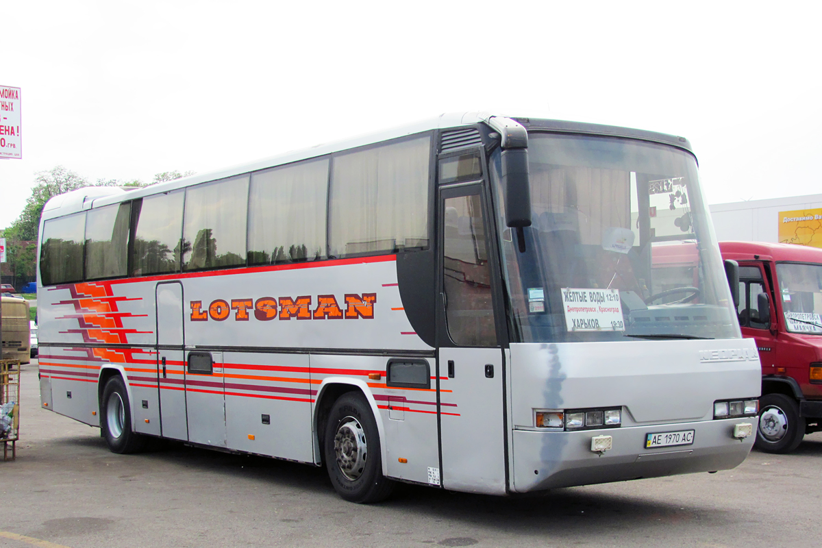 Днепропетровская область, Neoplan N316SHD Transliner № AE 1970 AC; Днепропетровская область, Mercedes-Benz T2 811D № AE 6547 AA