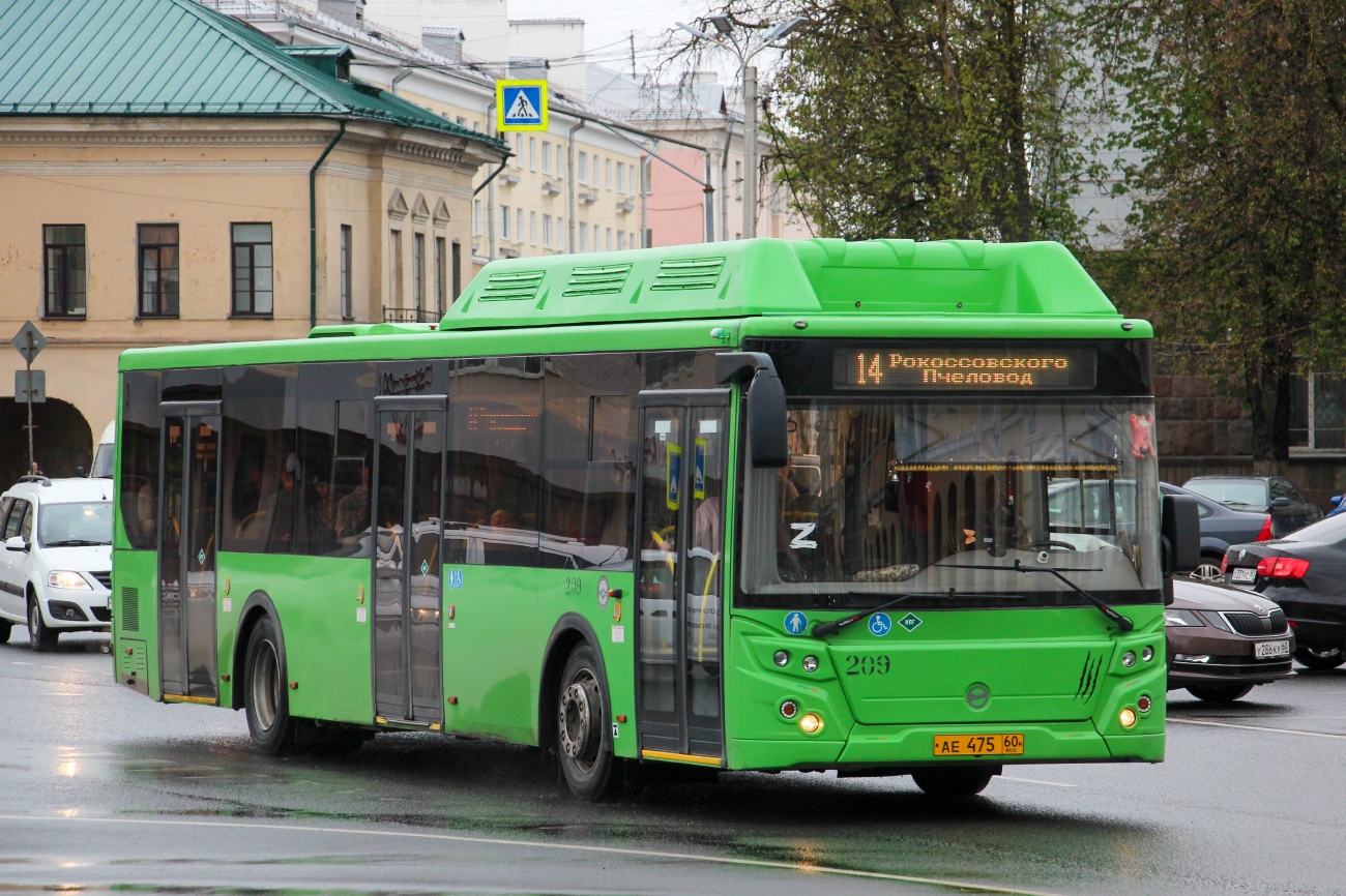 Пскоўская вобласць, ЛиАЗ-5292.67 (CNG) № 209