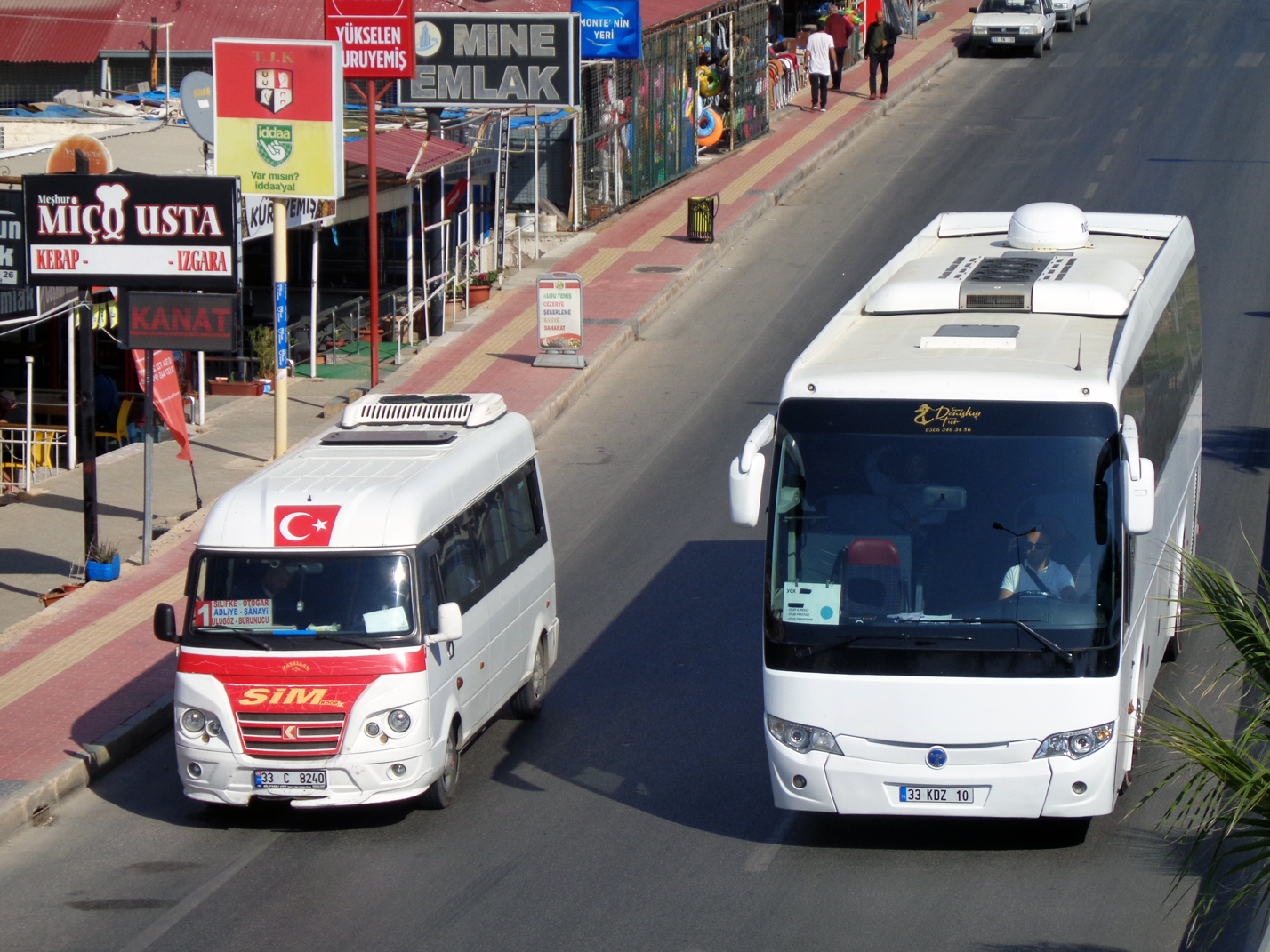 Турция, Karsan J10 № 33 C 8240; Турция, TEMSA Safir II 12 № 33 KDZ 10