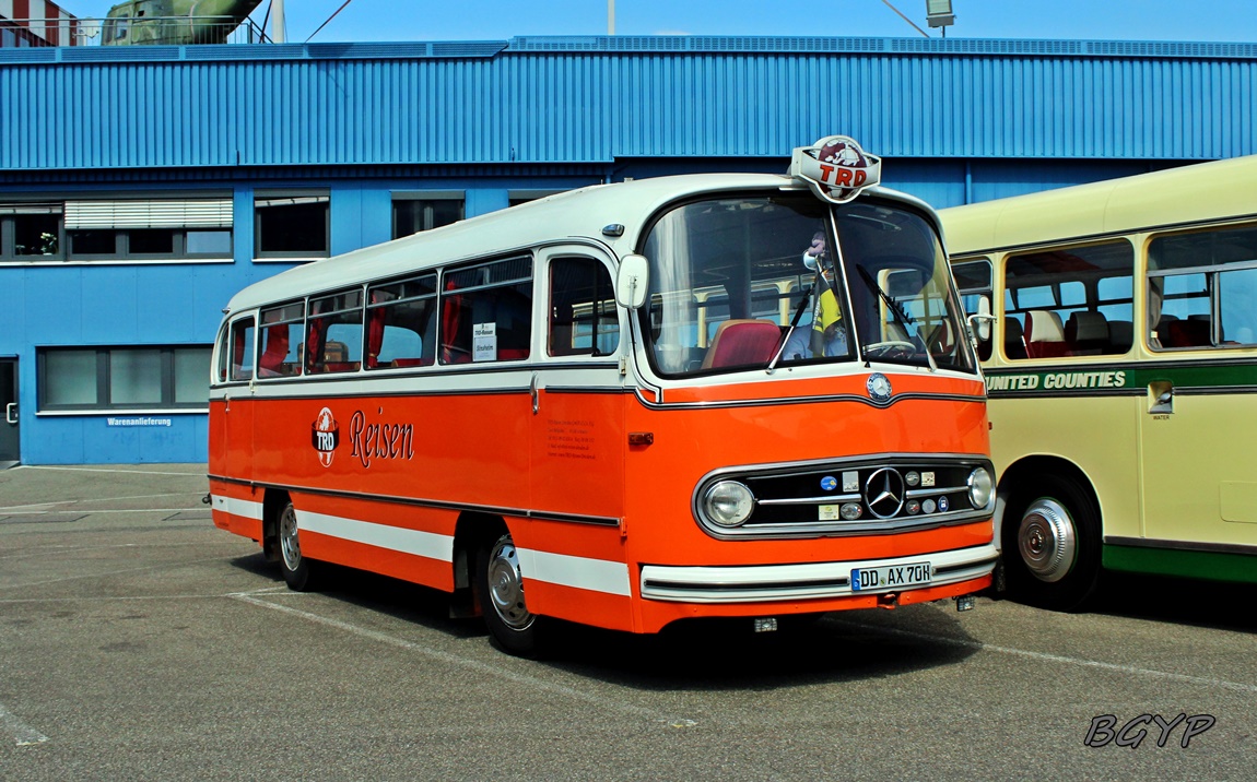 Саксония, Mercedes-Benz O321H № DD-AX 70H; Баден-Вюртемберг — 6. Europatreffen historischer Omnibusse 21.-23.04.2023 Technik Museum Sinsheim & Speyer