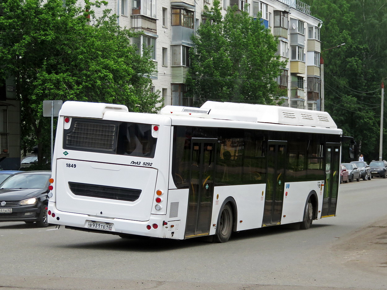 Кировская область, ЛиАЗ-5292.67 (CNG) № х849