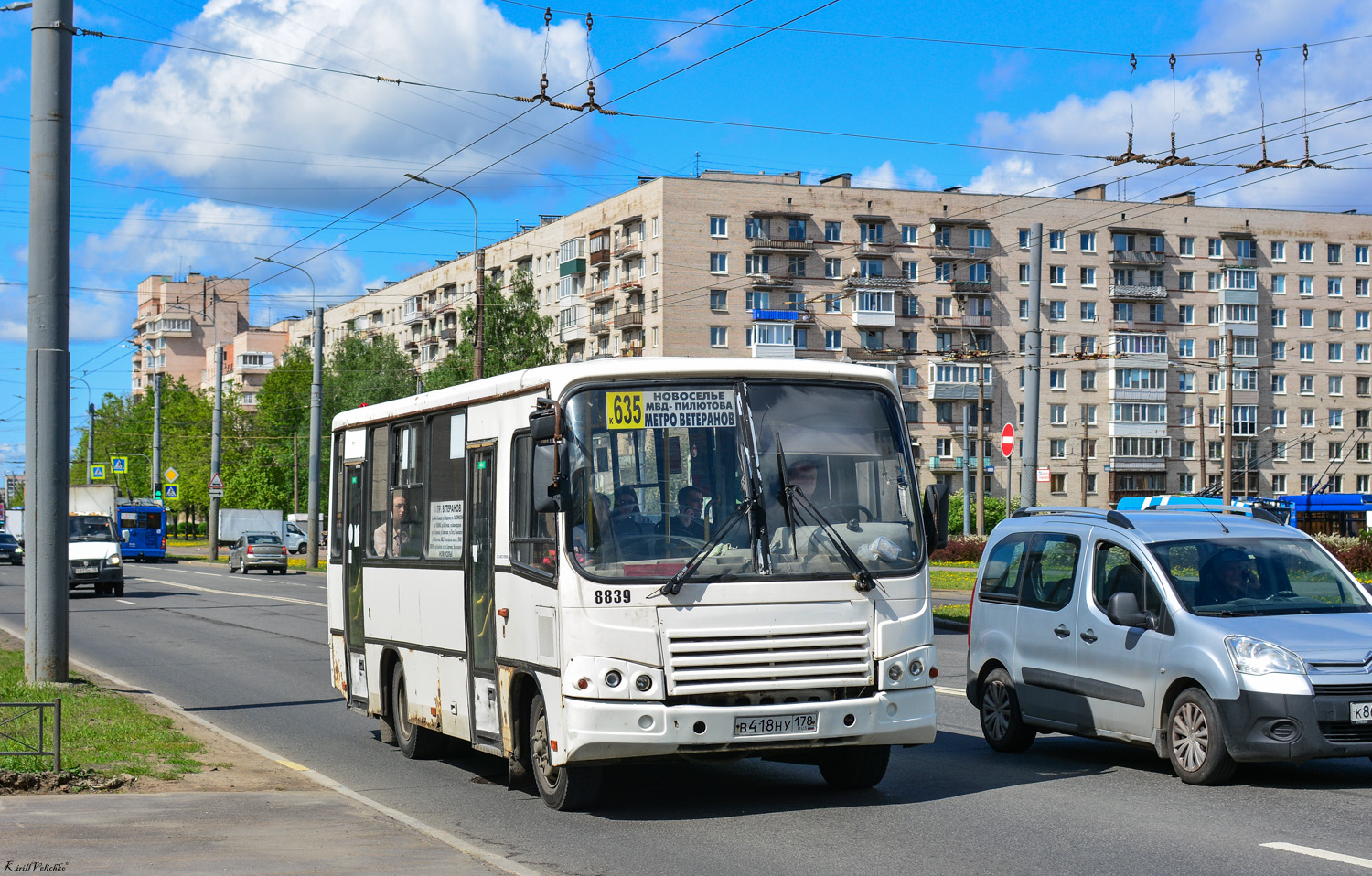 Санкт-Петербург, ПАЗ-320402-05 № 8839