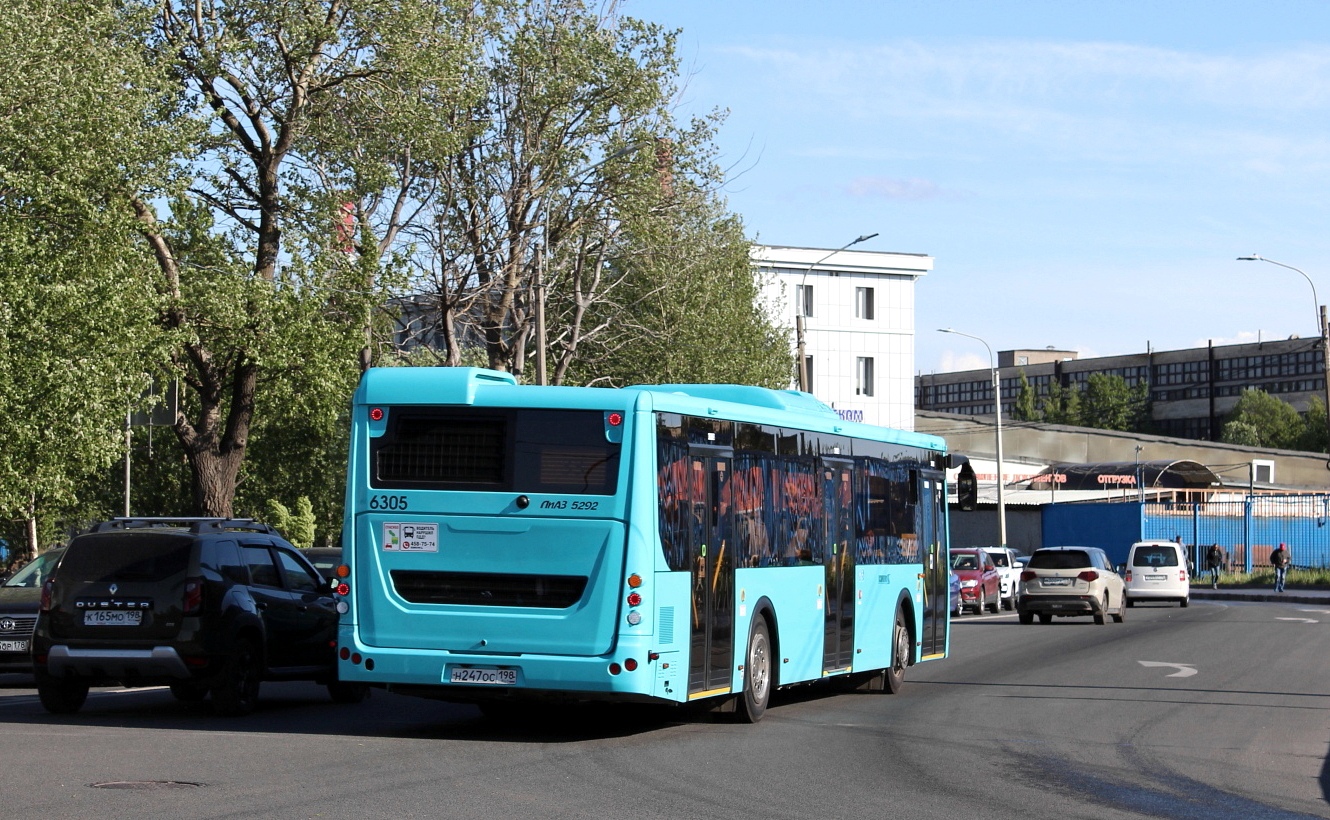 Санкт-Петербург, ЛиАЗ-5292.65 № 6305