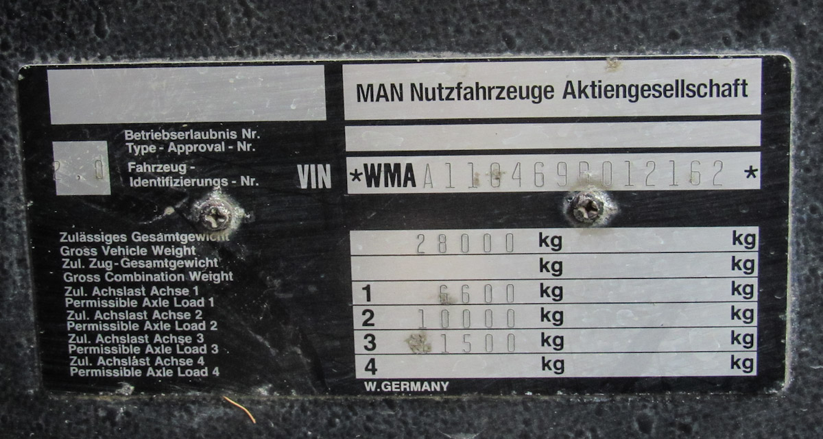 Псковская область, MAN A11 NG**2 № 155