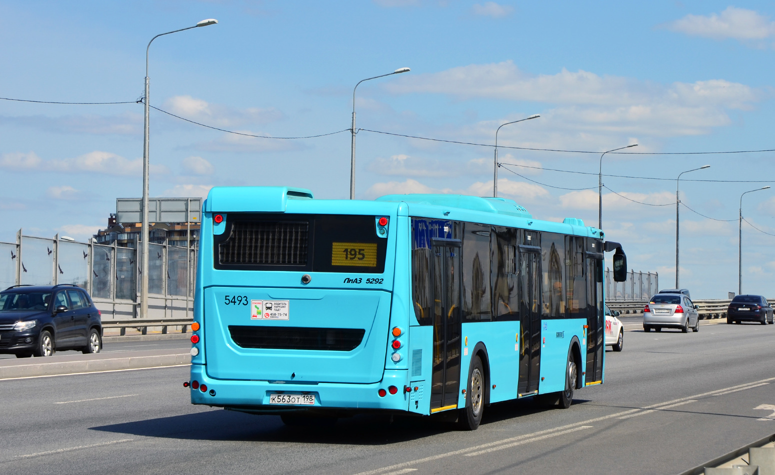 Санкт-Петербург, ЛиАЗ-5292.65 № 5493