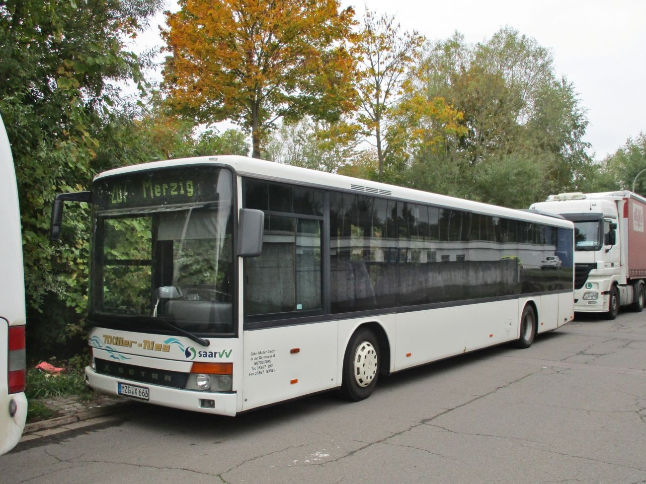 Саар, Setra S315NF № MZG-X 666