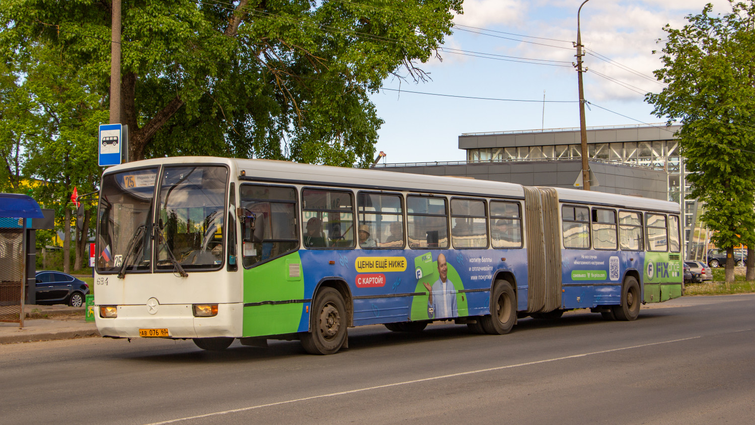 Псковская область, Mercedes-Benz O345G № 684