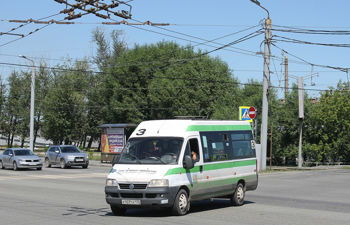 Челябинская область, FIAT Ducato 244 CSMMC-RLL, -RTL № К 107 ТХ 174