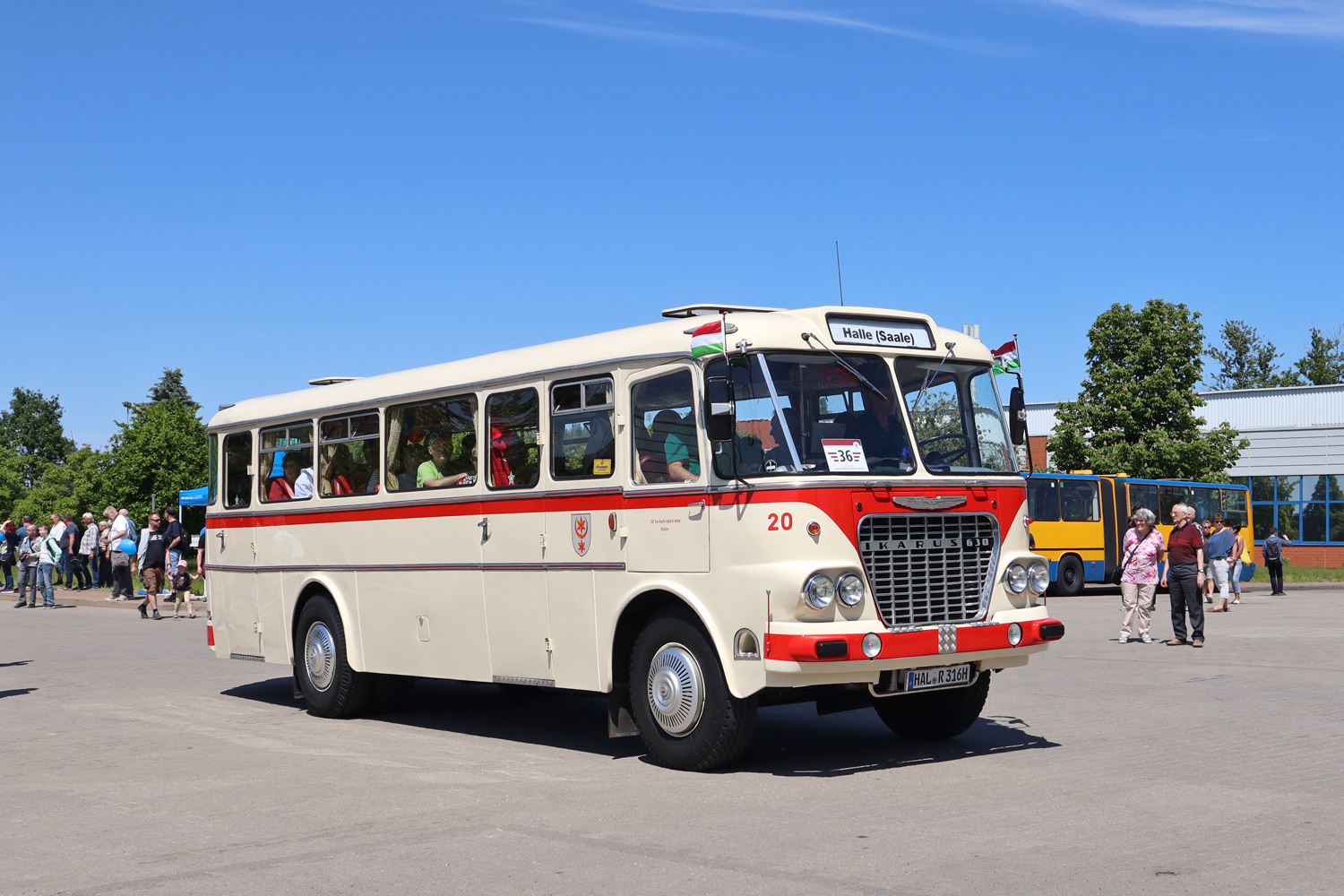 Saxony-Anhalt, Ikarus 630 Nr 20; Saxony — 7. Ikarus-Bus-Treffen in Deutschland — Chemnitz 03.06.2023