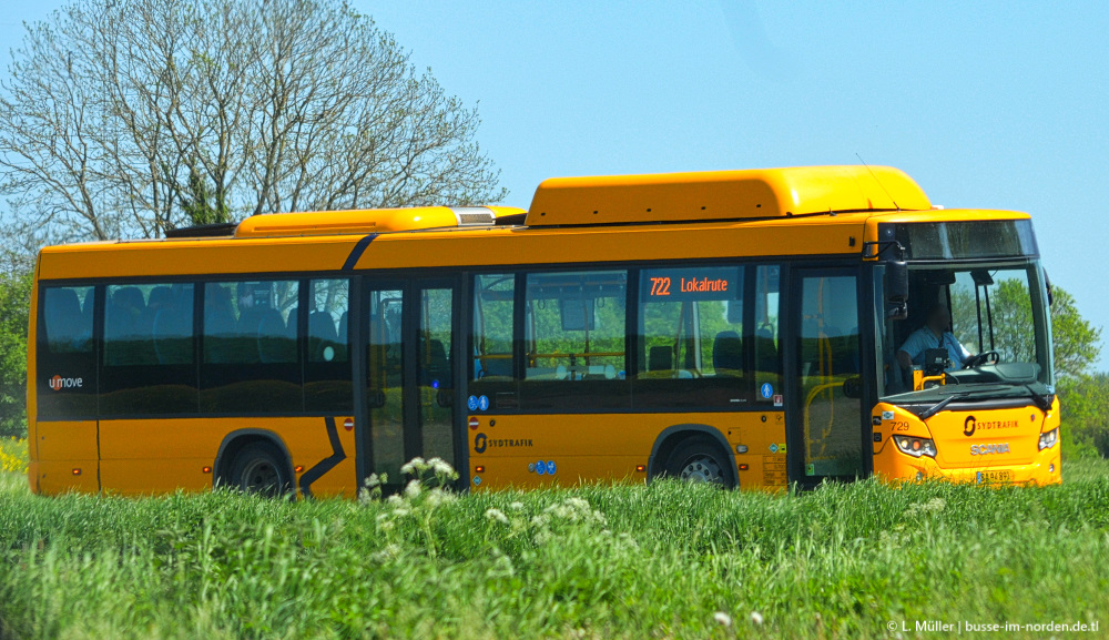 Дания, Scania Citywide LE № 729