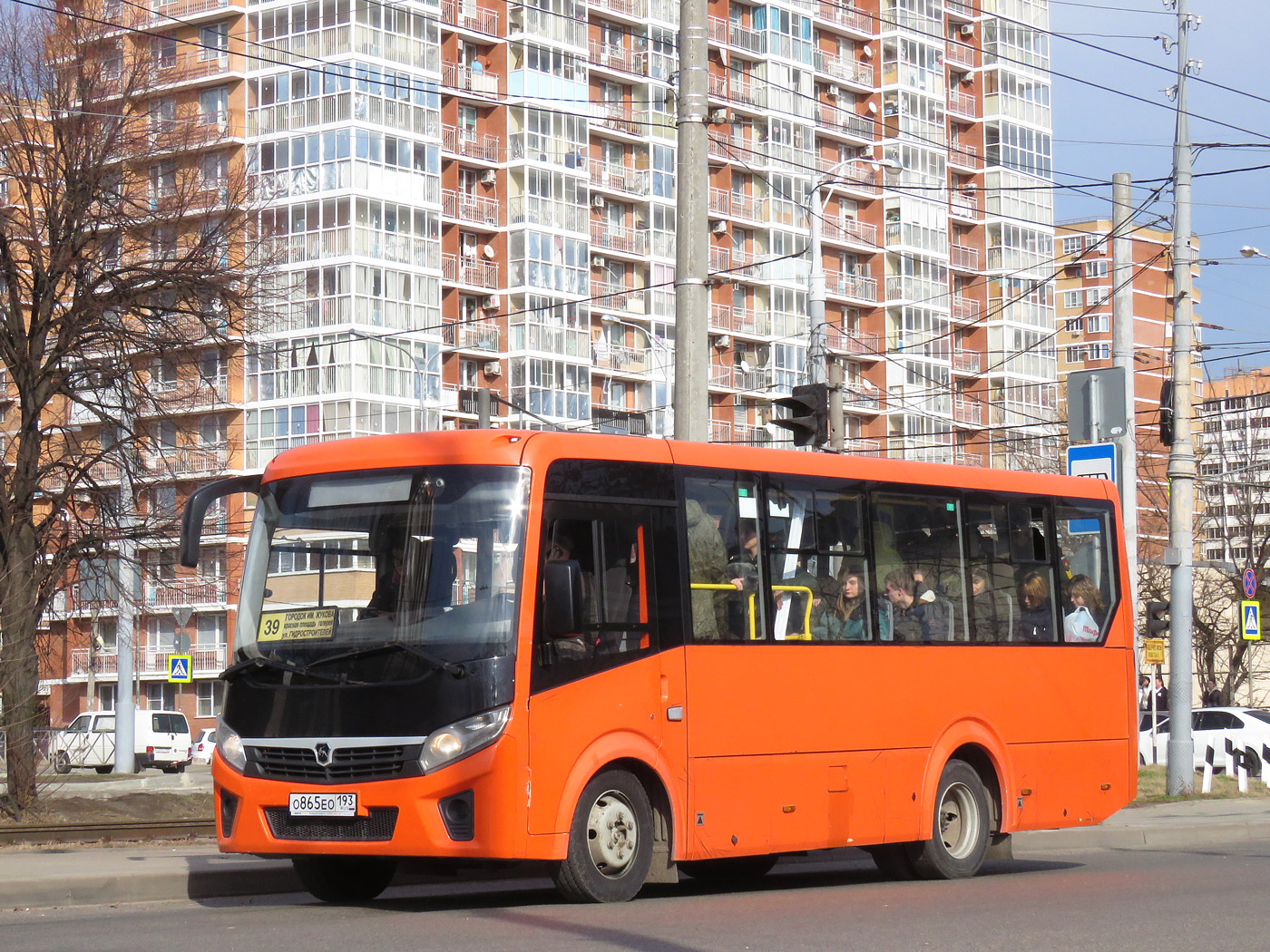 Краснодарский край, ПАЗ-320405-04 "Vector Next" № O 865 EO 193
