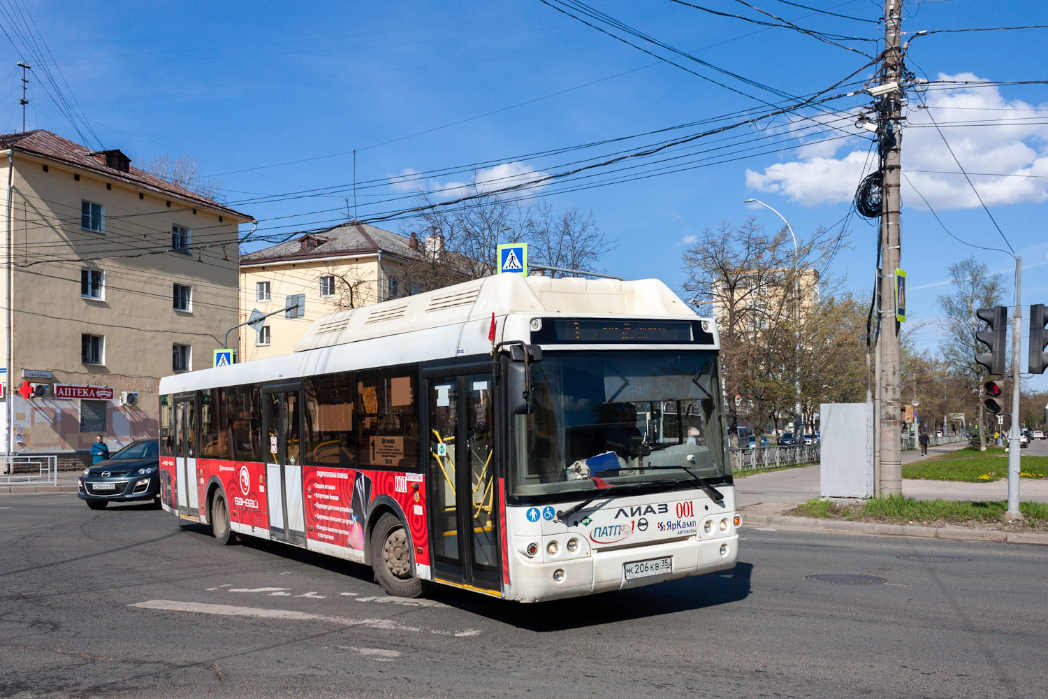 Вологодская область, ЛиАЗ-5292.67 (CNG) № 001 Вологодская область, ЛиАЗ-5292.67 (CNG) № 001