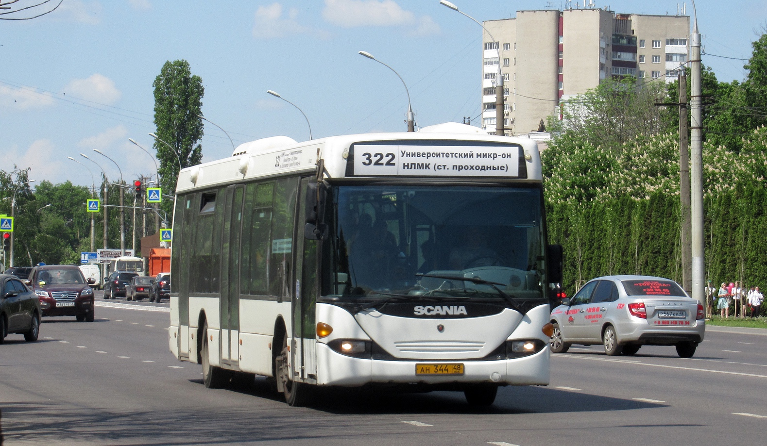 Липецкая область, Scania OmniLink I (Скания-Питер) № АН 344 48