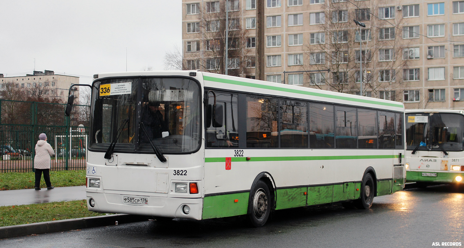 Санкт-Петербург, ЛиАЗ-5293.60 № 3822