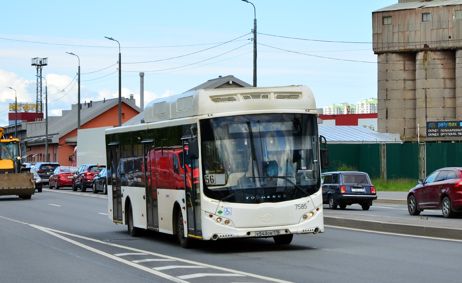 Санкт-Петербург, Volgabus-5270.G2 (CNG) № 7585