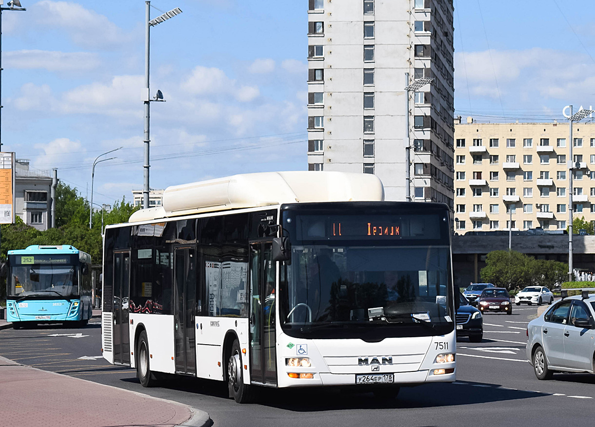 Санкт-Петербург, MAN A21 Lion's City NL313 CNG № 7511