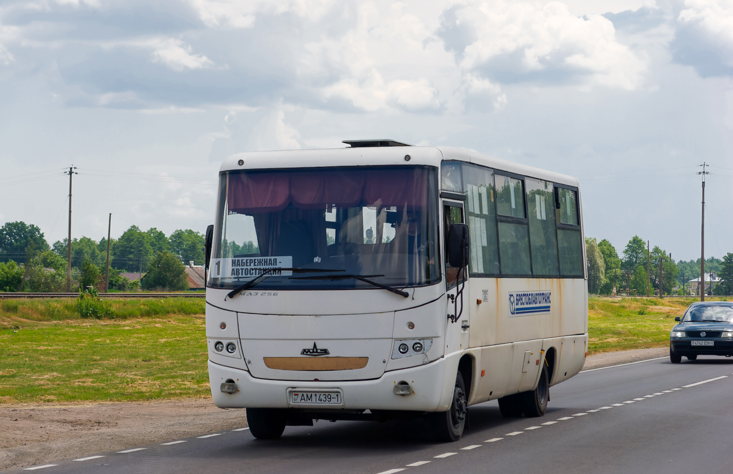 Брестская область, МАЗ-256.170 № АМ 1439-1