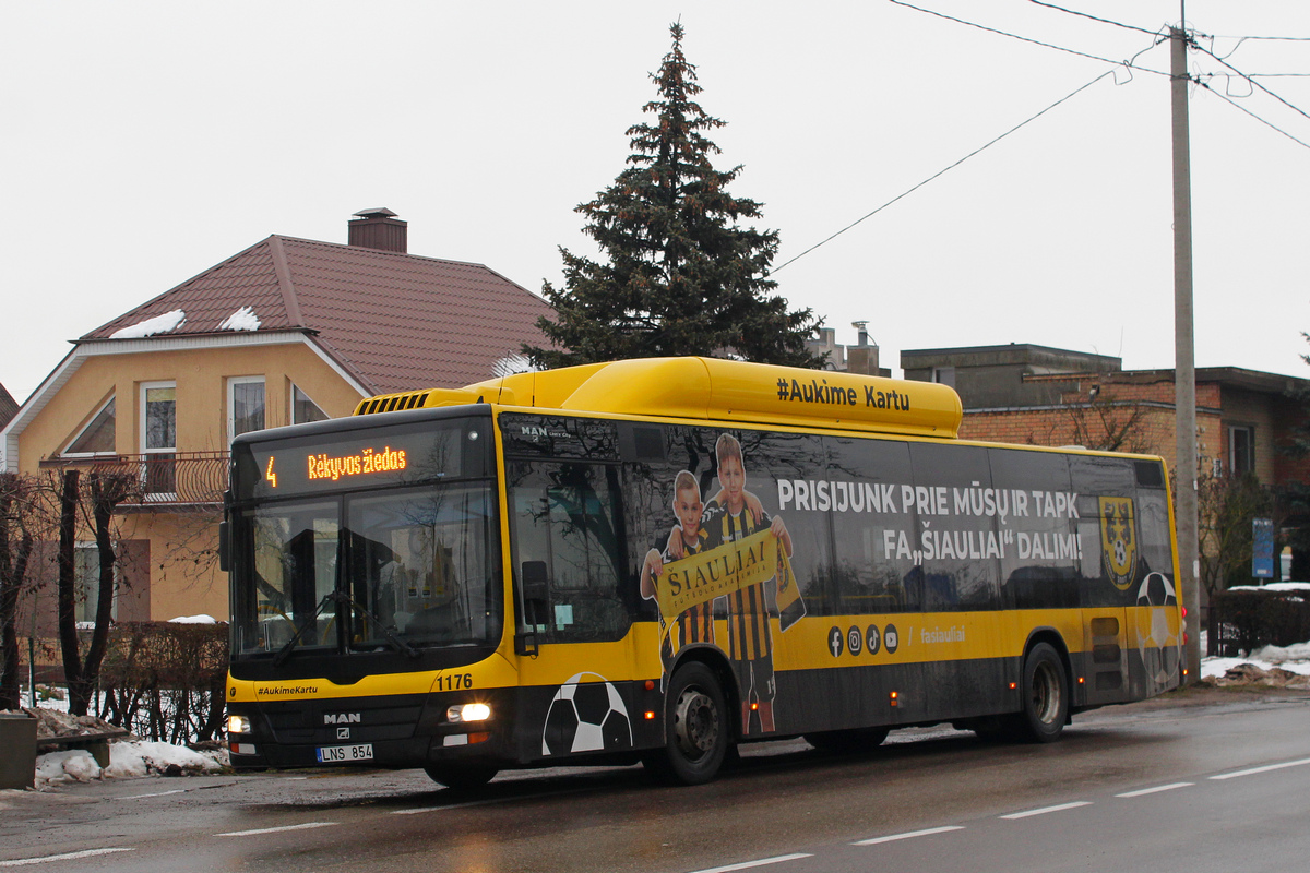 Литва, MAN A21 Lion's City NL243 CNG № 1176