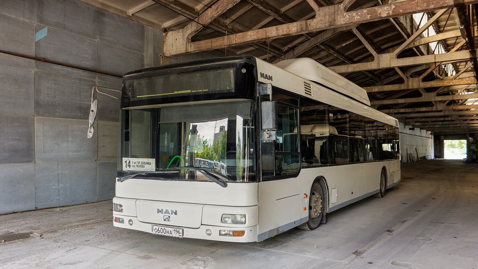 Свердловская область, MAN A21 NL313 CNG № О 600 НА 196