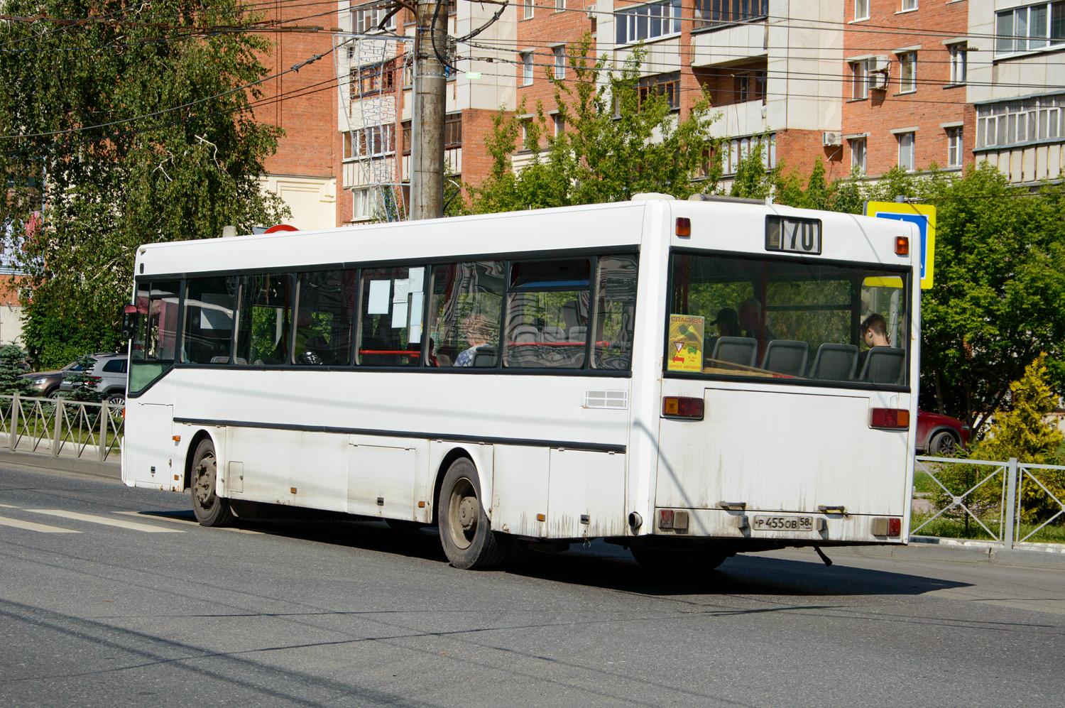 Пензенская область, Mercedes-Benz O405 № Р 455 ОВ 58