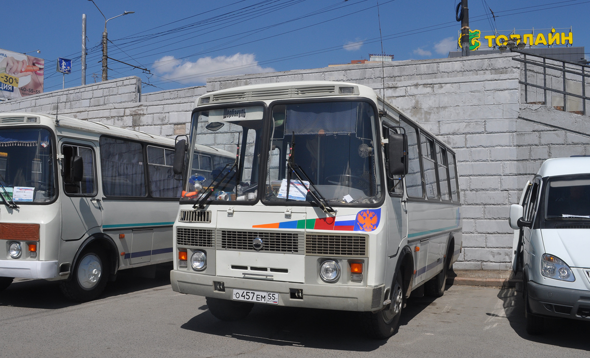 Омская область, ПАЗ-32053 № О 457 ЕМ 55