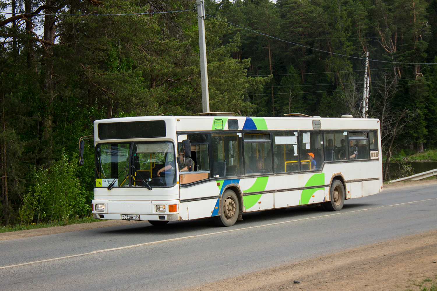 Пермский край, MAN A10 NL262 № О 532 ВК 159