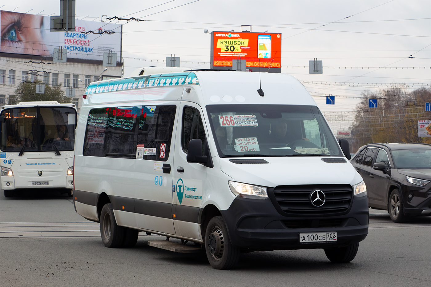 Башкортостан, Луидор-2236XA (MB Sprinter) № А 100 СЕ 702