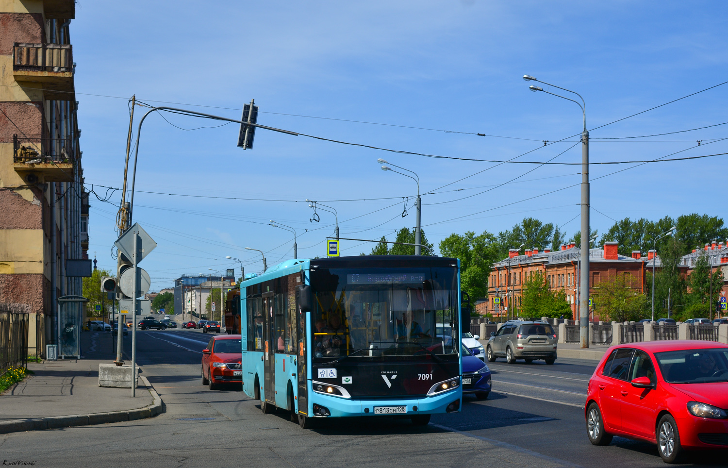 Sankt Peterburgas, Volgabus-4298.G4 (LNG) Nr. 7091