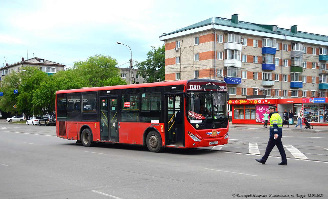 Хабаровский край, Zhong Tong LCK6105HGC Fashion № Н 187 ХН 27