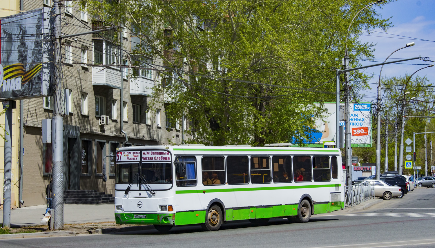 Novosibirsk region, LiAZ-5256.36 Nr. Е 754 ОВ 154