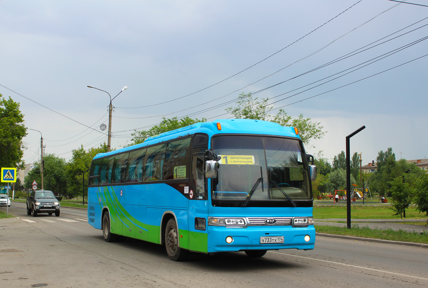 Челябинская область, Kia Granbird № Х 733 ТХ 174