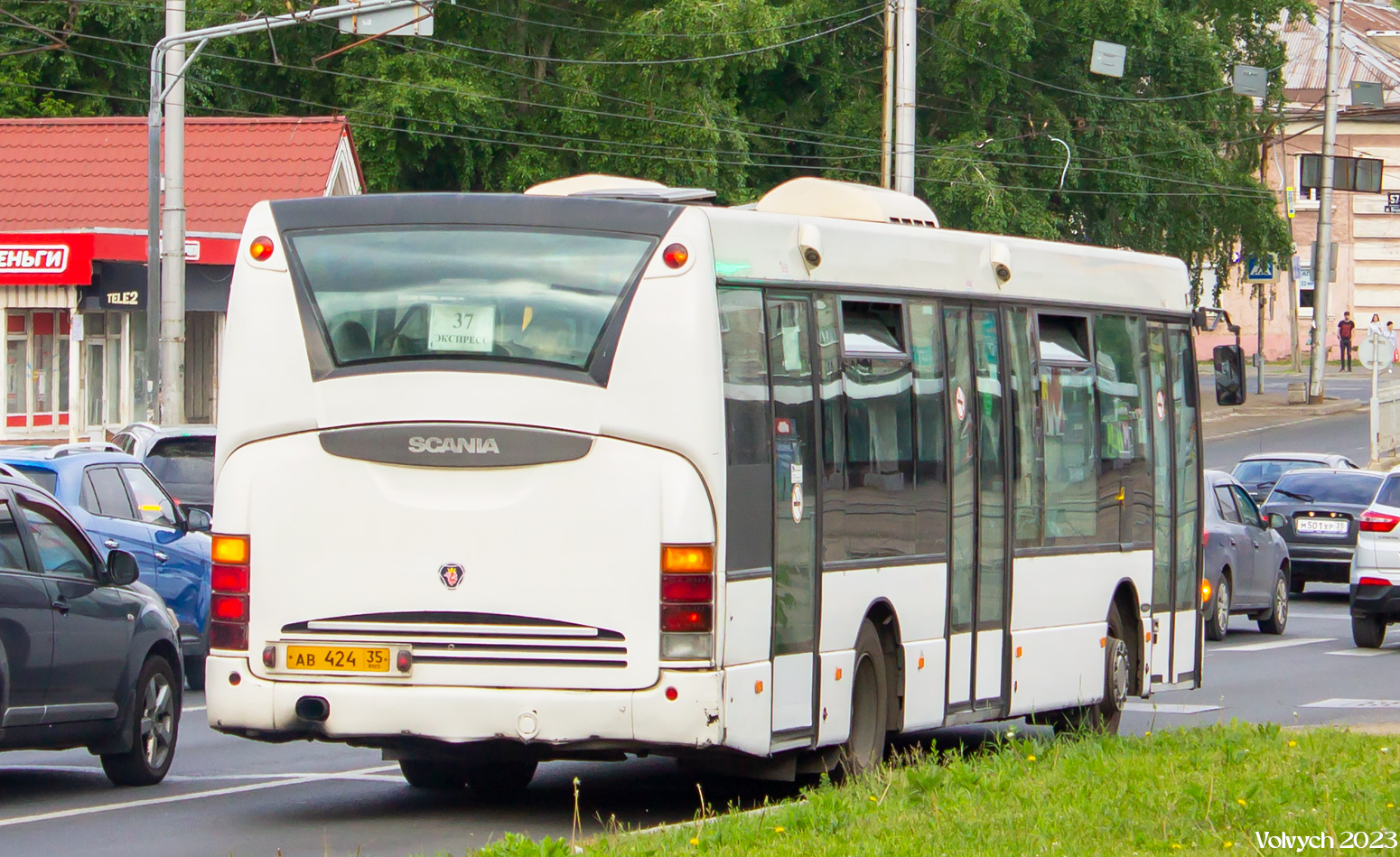 Вологодская область, Scania OmniLink I (Скания-Питер) № АВ 424 35