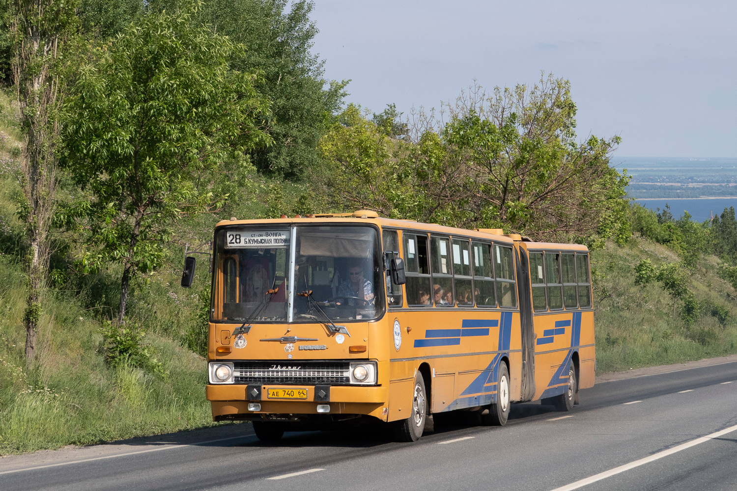 Saratov region, Ikarus 280.33 # АЕ 740 64