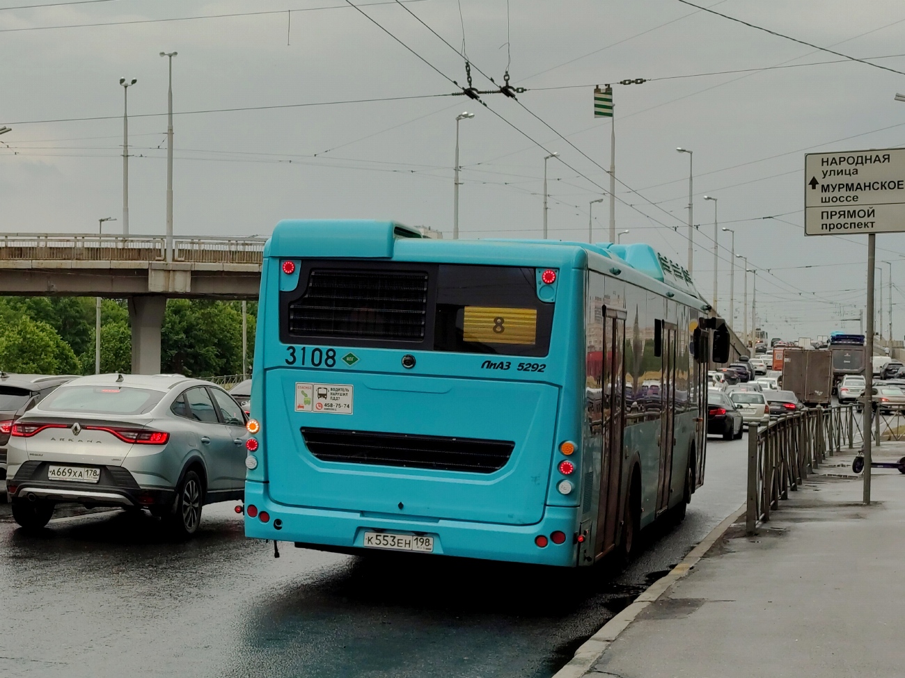 Санкт-Петербург, ЛиАЗ-5292.67 (CNG) № 3108