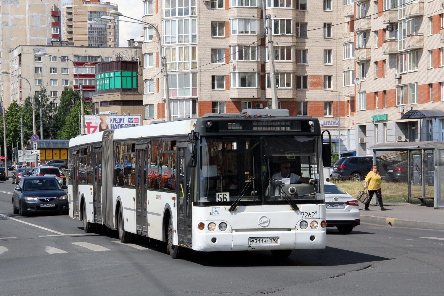 Санкт-Петербург, ЛиАЗ-6213.20 № 7262