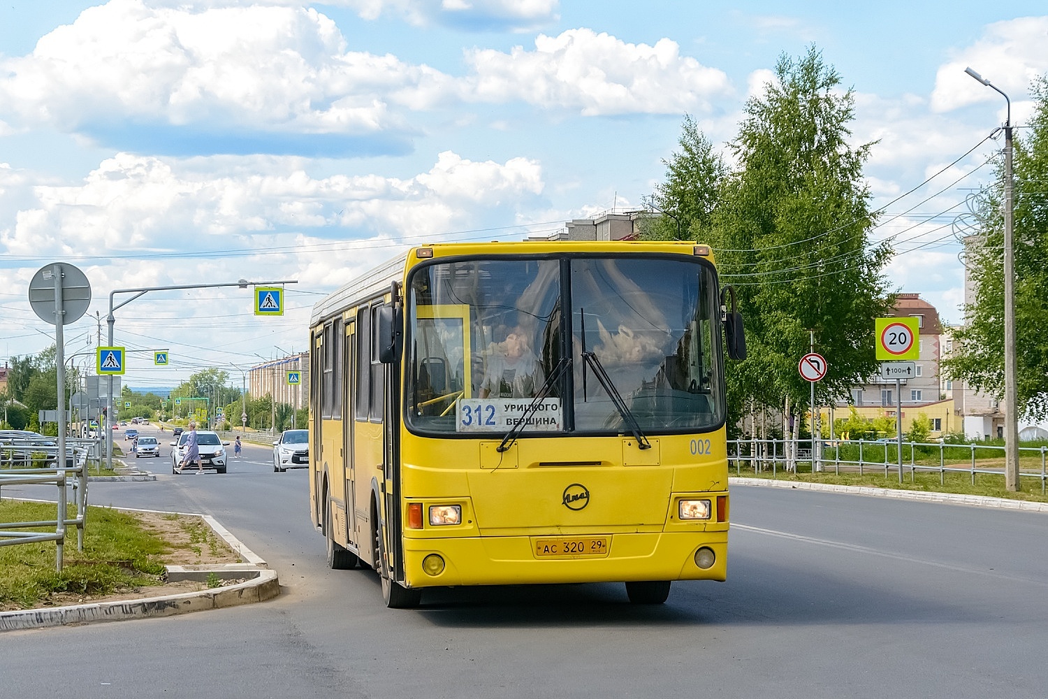 Архангельская область, ЛиАЗ-5256.35 № АС 320 29