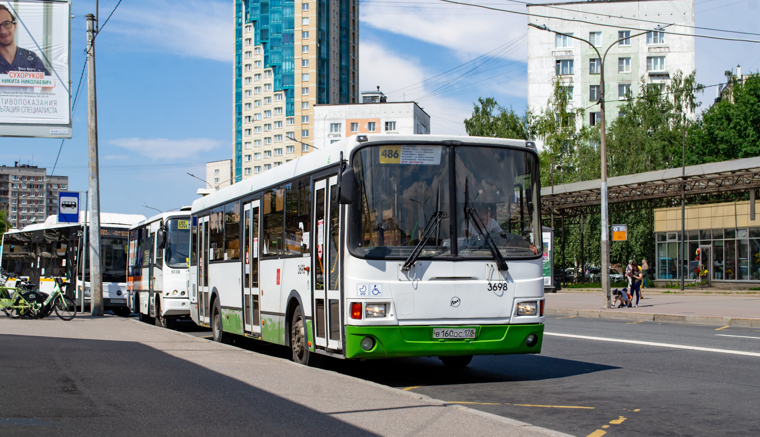 Санкт-Петербург, ЛиАЗ-5293.60 № 3698