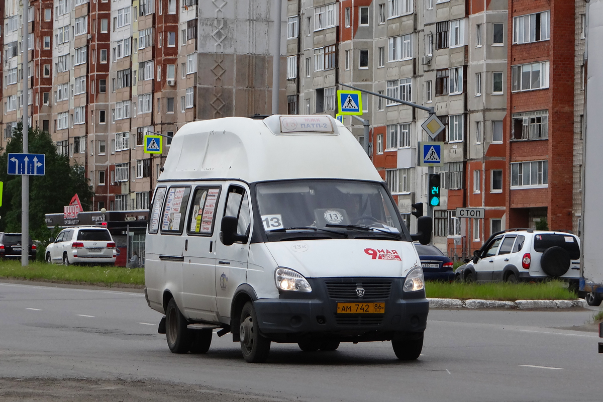 Khanty-Mansi AO, Luidor-225000 (GAZ-3221) Nr. АМ 742 86