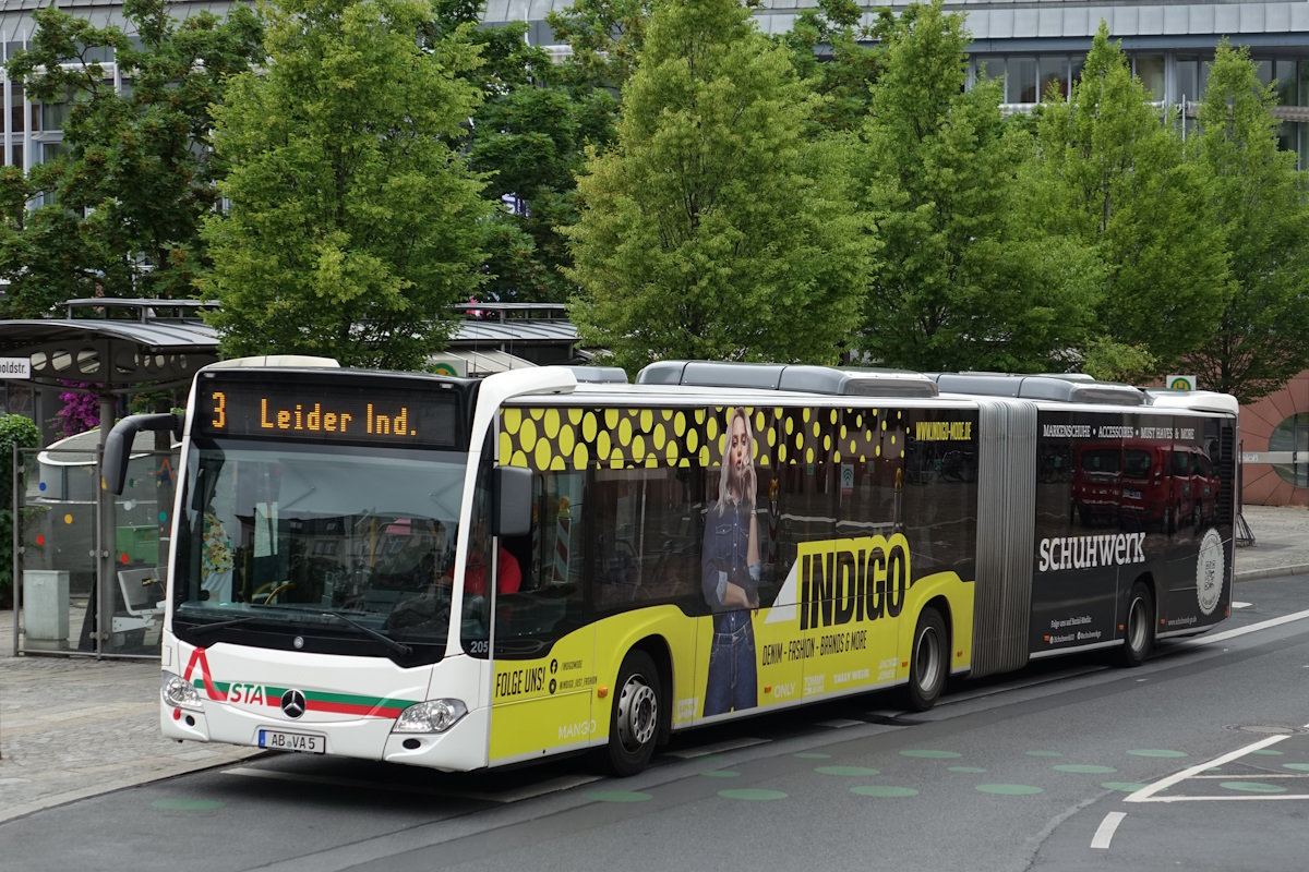 Bavorsko, Mercedes-Benz Citaro C2 G hybrid č. 205