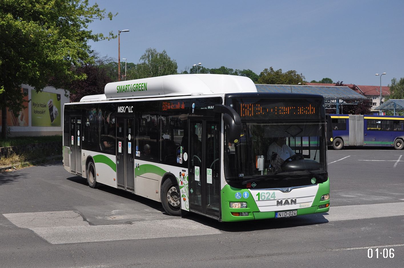 Венгрия, MAN A21 Lion's City NL273 CNG № 1624