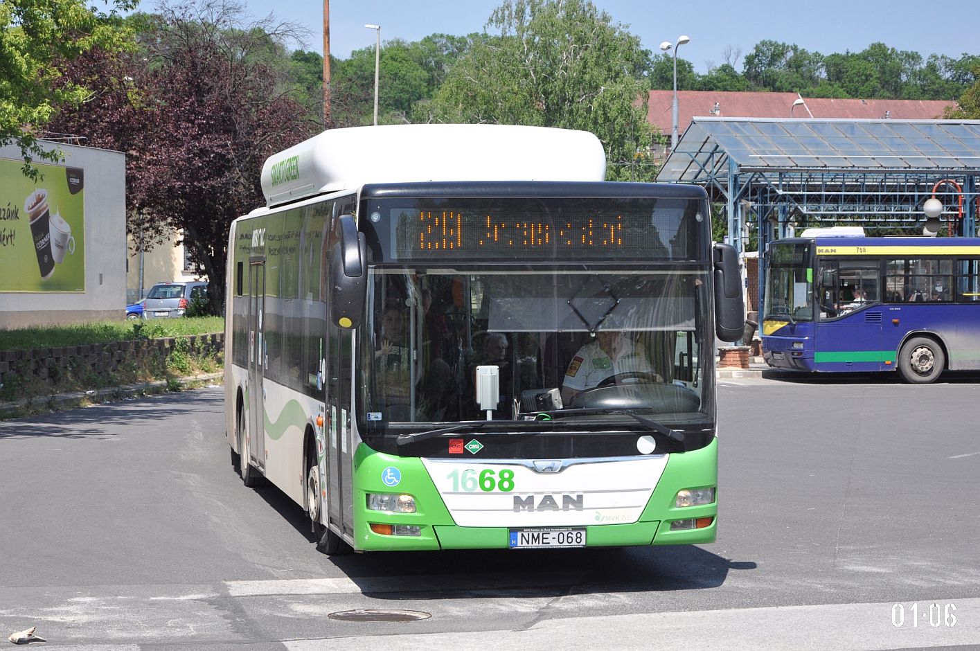 Венгрия, MAN A40 Lion's City GL NG313 CNG № 1668