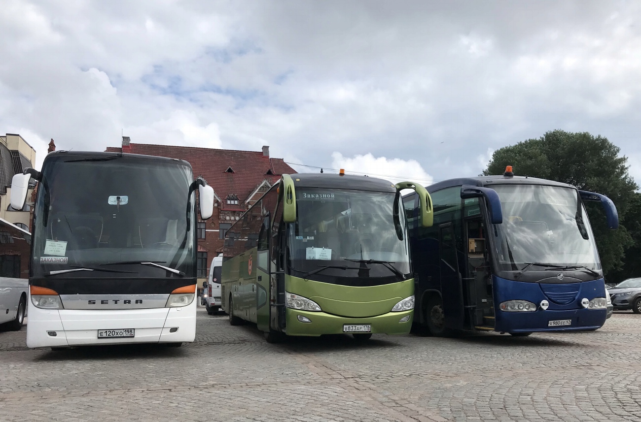 Санкт-Петербург, Setra S417HDH № Е 120 ХО 198; Санкт-Петербург, Yutong ZK6129H № В 833 АР 178