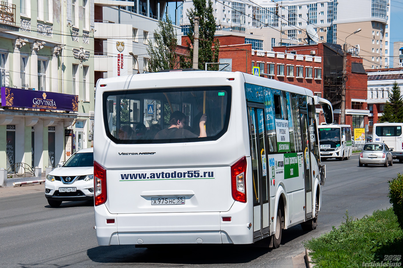 Omsk region, PAZ-320435-04 "Vector Next" № 8343