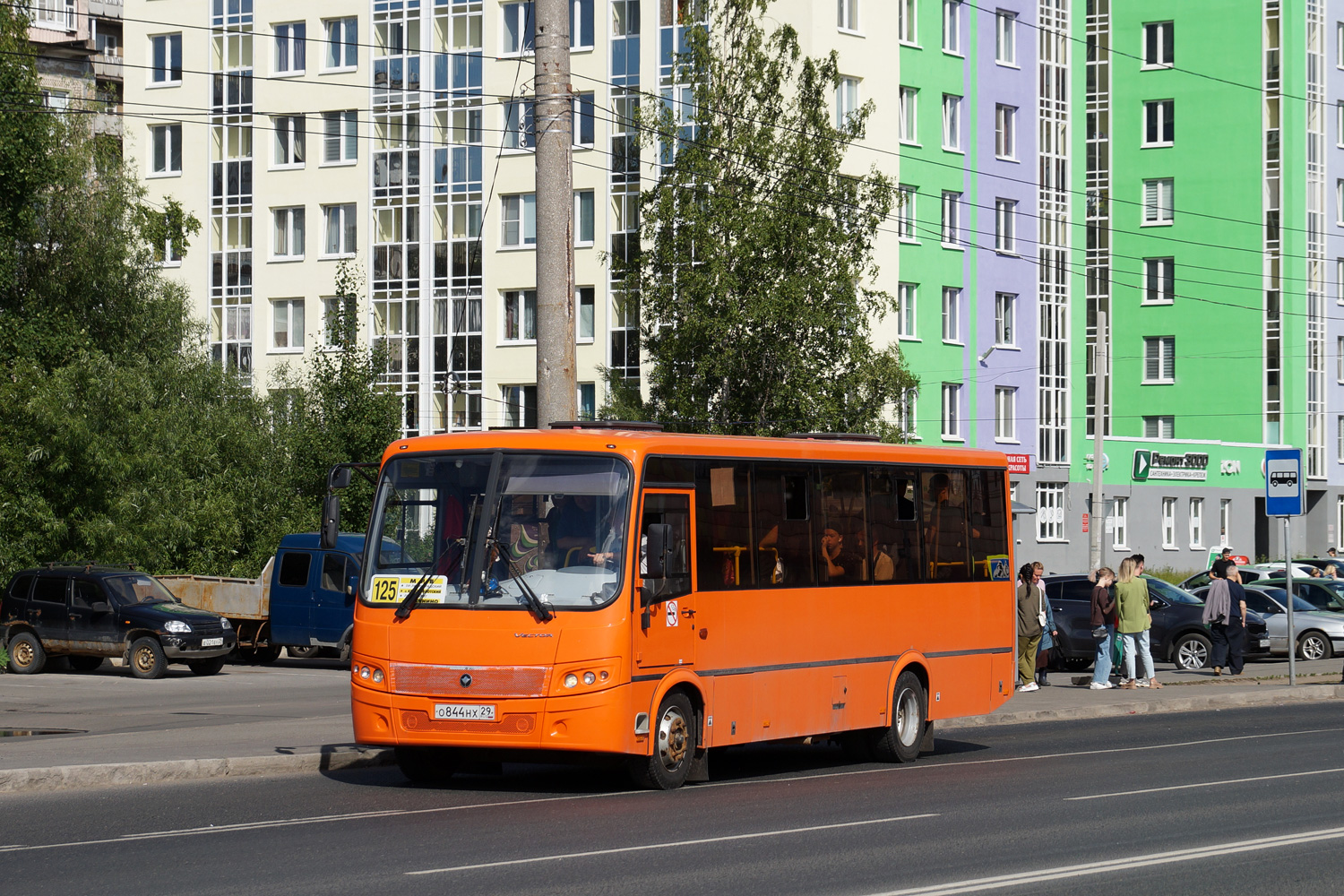 Архангельская область, ПАЗ-320414-04 "Вектор" № О 844 НХ 29