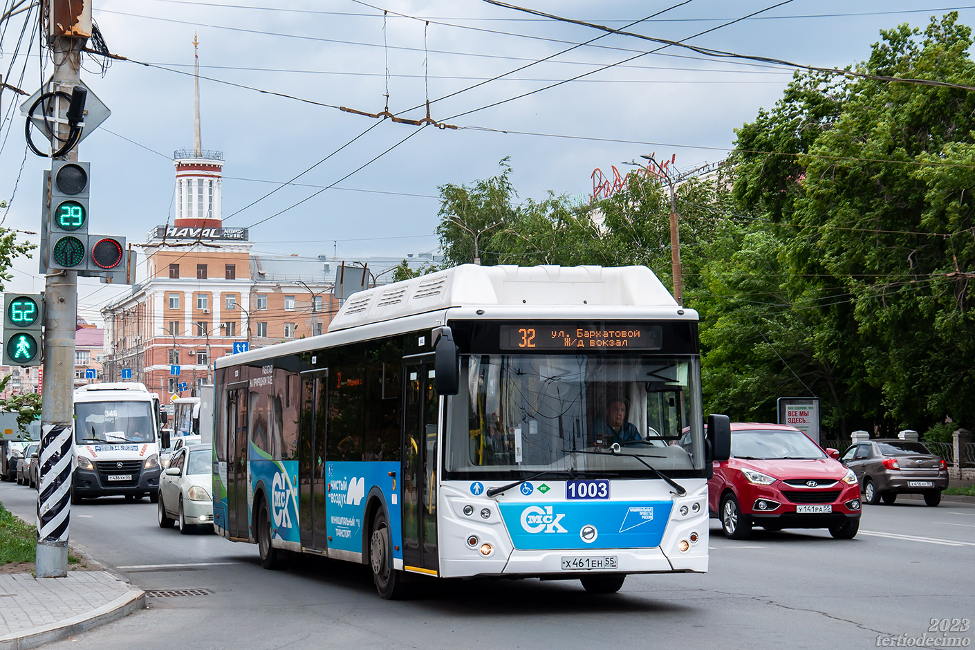 Omsk region, LiAZ-5292.67 (CNG) # 1003