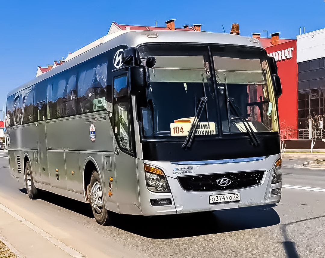 Тюменская область, Hyundai Universe Space Luxury № О 374 УО 72 Тюменская область, Hyundai Universe Space Luxury № О 374 УО 72