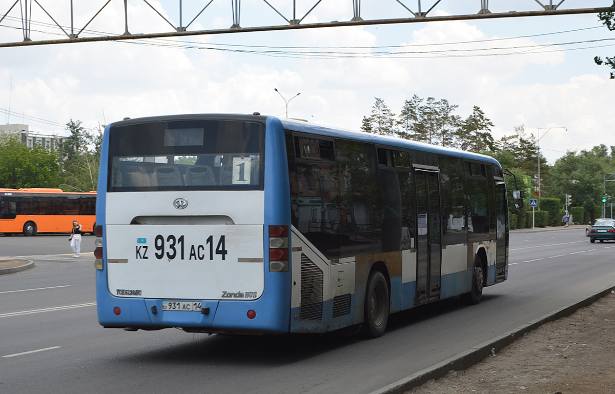 Павлодарская область, Zonda YCK6128HC № 931 AC 14