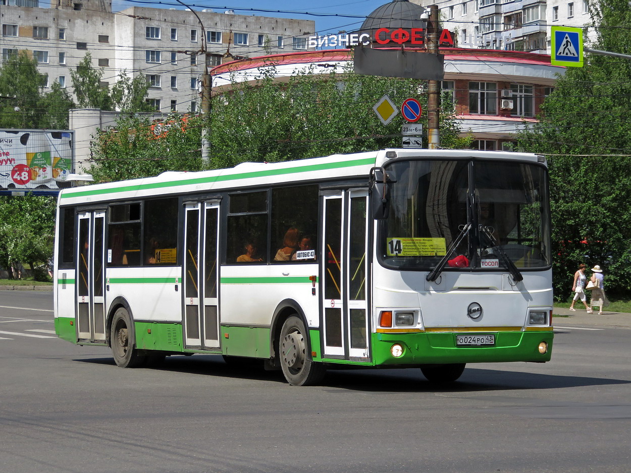 Кировская область, ЛиАЗ-5256.53 № О 024 РО 43