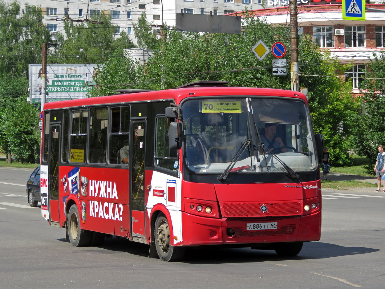 Кировская область, ПАЗ-320412-04 "Вектор" № А 886 ТТ 43