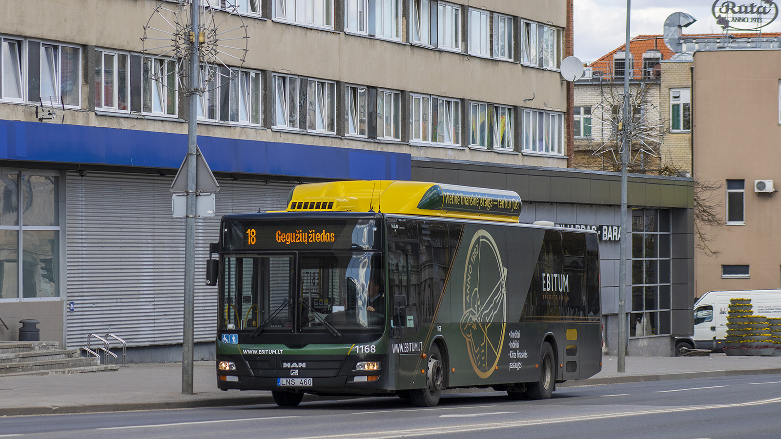 Литва, MAN A21 Lion's City NL243 CNG № 1168